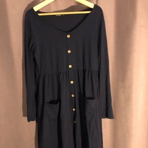 Modest Navy Dress